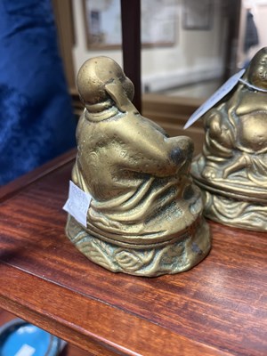 Lot 633 - A Chinese brass brazier or handwarmer