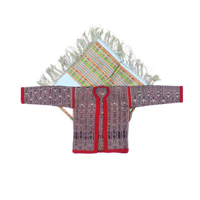 Lot 667 - A textile Ikat jacket