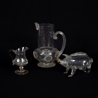 Lot 404 - A Finnish Karhula clear glass decanter