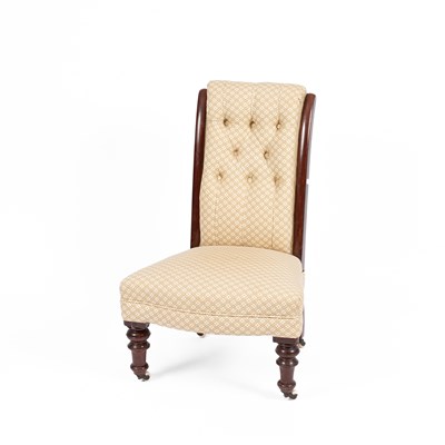 Lot 635 - A Victorian mahogany framed nursing chair