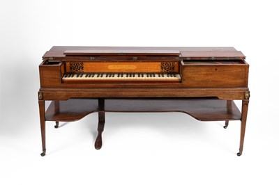 Lot 636 - A George III mahogany cased square piano