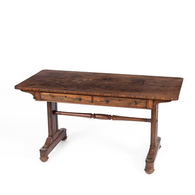 Lot 639 - A Victorian rosewood library table