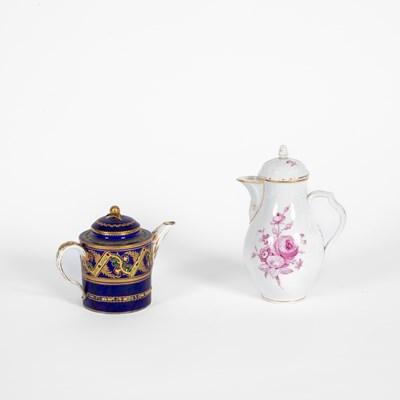 Lot 386 - A Berlin porcelain hot water jug