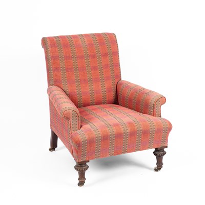 Lot 658 - A Victorian upholstered armchair