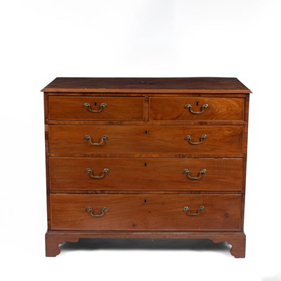 Lot 663 - A George III mahogany chest