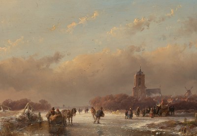 Lot 308 - Andreas Schelfhout (1787-1870)