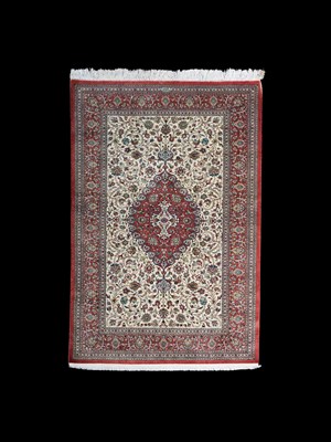 Lot 716 - A fine silk Qum rug