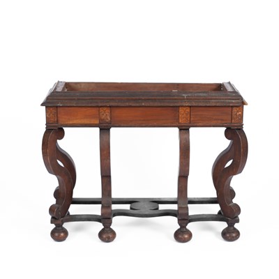 Lot 582 - An 18th Century and later walnut stand