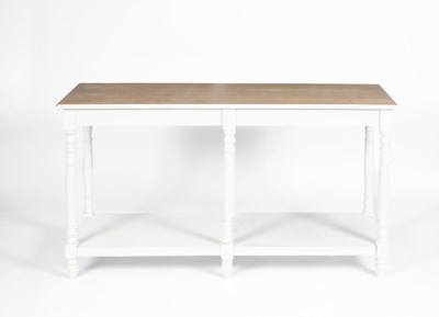 Lot 555 - A modern painted console table