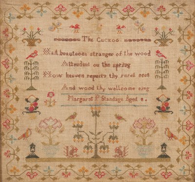 Lot 812 - A 19th Century needlework sampler