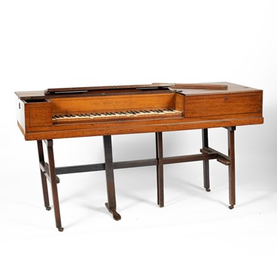 Lot 195 - A George III mahogany cased square piano