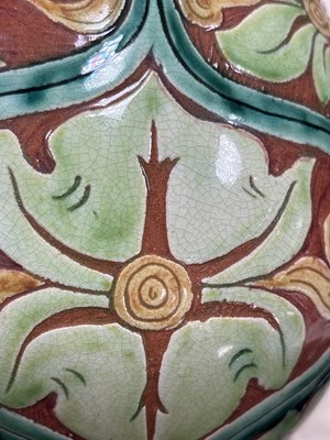 Lot 458 - Della Robbia, an Art Nouveau pottery vase, dated 1900