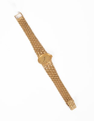 Lot 22 - A lady's Girard-Perregaux yellow metal wristwatch