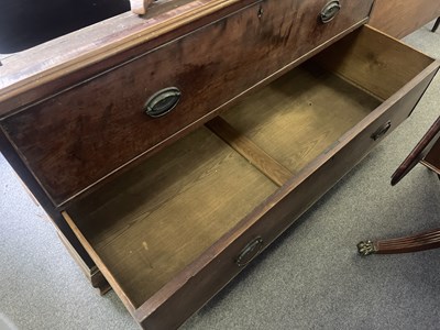Lot 577 - A George III mahogany linen press