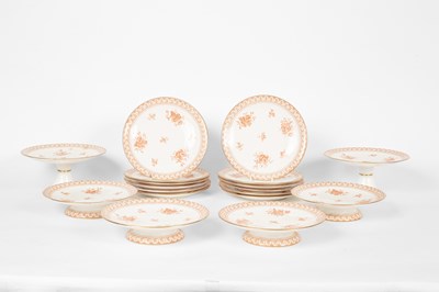 Lot 380 - A Crown Derby dessert service