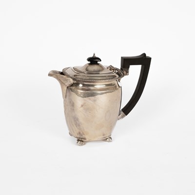 Lot 59 - A silver hot water jug