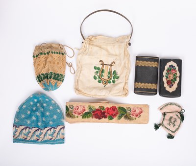 Lot 841 - Four 19th Century beaded purses