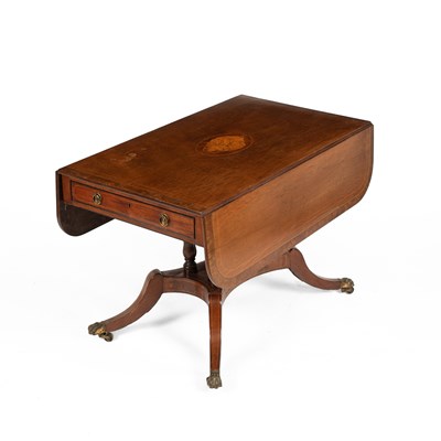 Lot 596 - A Regency mahogany and crossbanded centre table