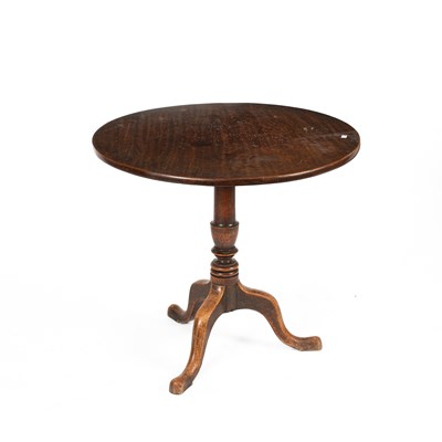 Lot 600 - A Provincial George III mahogany tilt-top tripod table