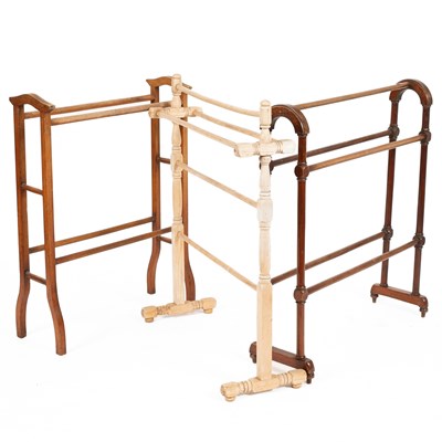 Lot 601 - A Victorian mahogany towel rail