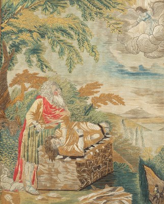 Lot 531 - A religious silk work picture