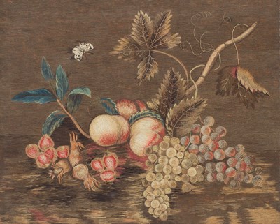 Lot 533 - A needlework embroidered picture