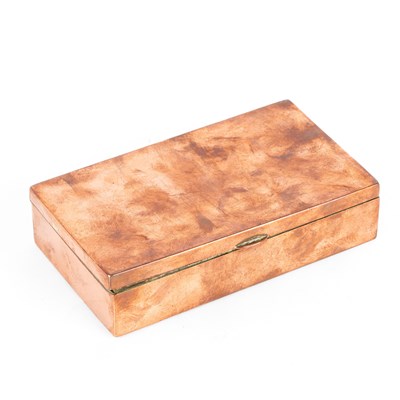 Lot 166 - A Cartier copper cigarette box