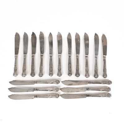 Lot 71 - A set of fifteen Victorian silver King's pattern