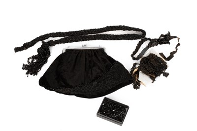 Lot 74 - A lady's silver mounted evening bag
