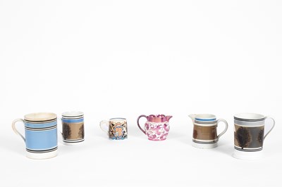 Lot 374 - Three Mochaware mugs