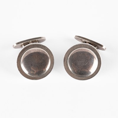 Lot 332 - Georg Jensen - A pair of silver cufflinks