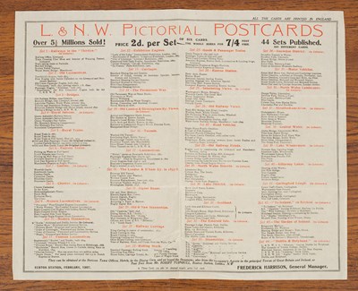 Lot 279 - A L & N. W Pictorial Postcards pamphlet