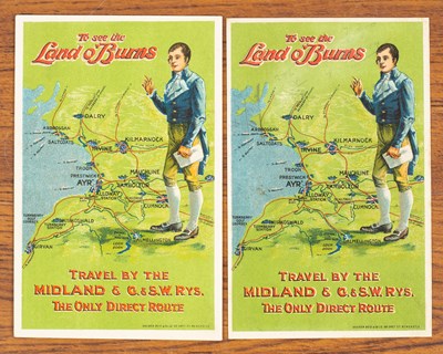Lot 283 - Two Railway Official advertising postcards