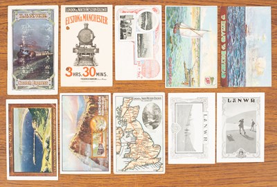 Lot 287 - Eleven Railway Official pictorial poster postcards