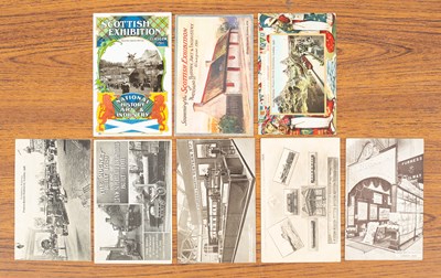 Lot 290 - Eight Railway Official Exhibition adverting postcards