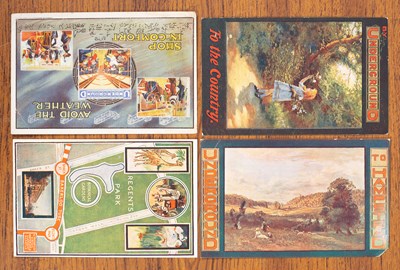 Lot 293 - Four Underground Railway Official pictorial advertising postcards
