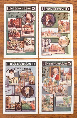 Lot 294 - Four Underground Railway Official advertising postcards