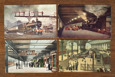 Lot 302 - A selection of early 20th Century Railway Official postcards