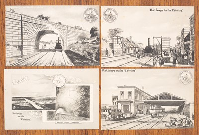 Lot 303 - An album of LNWR Railway Official postcards