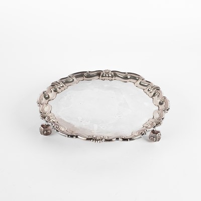 Lot 74 - An Edwardian silver waiter