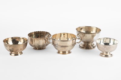 Lot 76 - A silver twin-handled trophy cup