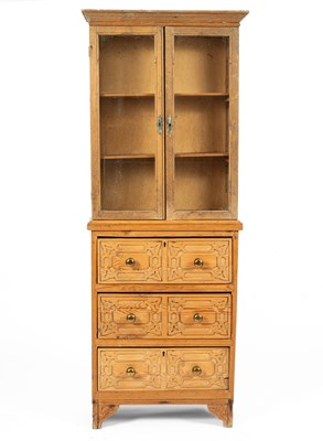 Lot 242 - A pine bookcase