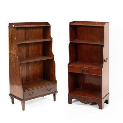 Lot 245 - A Regency style mahogany waterfall bookcase