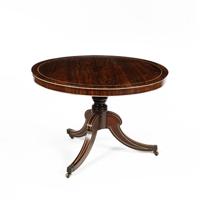 Lot 251 - A Regency rosewood tilt top breakfast table