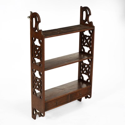 Lot 254 - A set of 19th Century wall hanging shelves