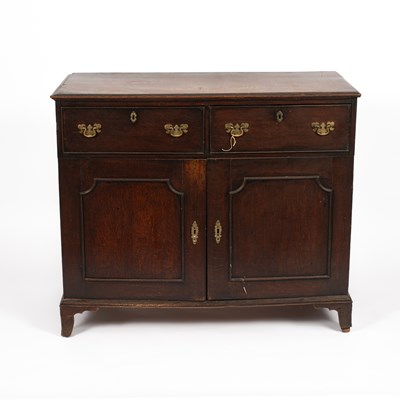 Lot 145 - A George III oak dresser base