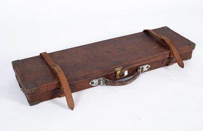 Lot 550 - A leather gun case by W Evans Ltd