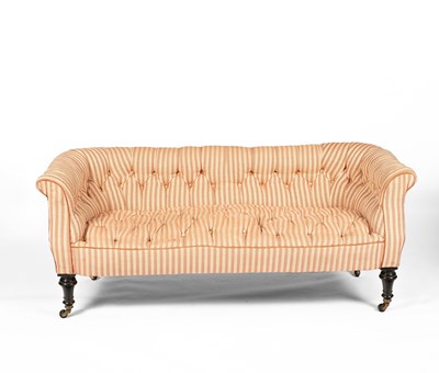 Lot 203 - A Victorian Chesterfield sofa