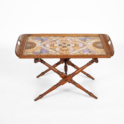 Lot 208 - A rectangular Brazilian butterfly wing tray
