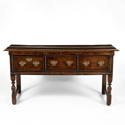 Lot 49 - An early 18th Century oak dresser base